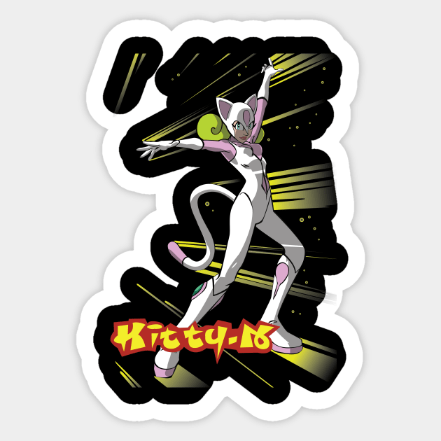 Kitty-N Sticker by dohistuff